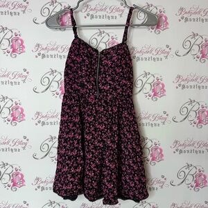 Material girl dress Lacie Floral Pink and Black Dress